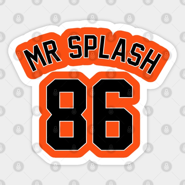 Mr. Splash version 2 Sticker by CanossaGraphics